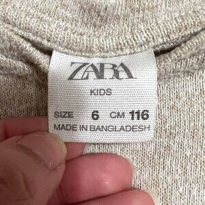 Zara Toddler Girl Long Sleeve Top Size 6